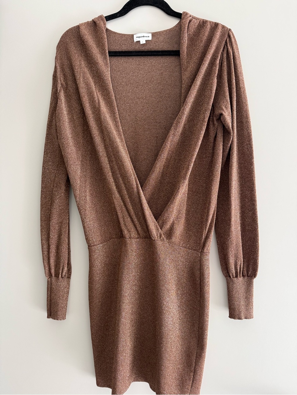 superdown himmer Long Sleeve Wrap Dress NEW WITHOUT TAGS